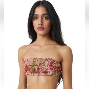 NWT Misa Los Angeles Banu Bandeau in Summer Ikat -  XS